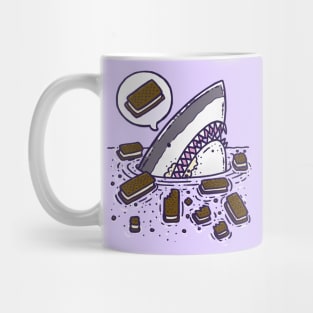 Ice Cream Sandwich Shark Mug